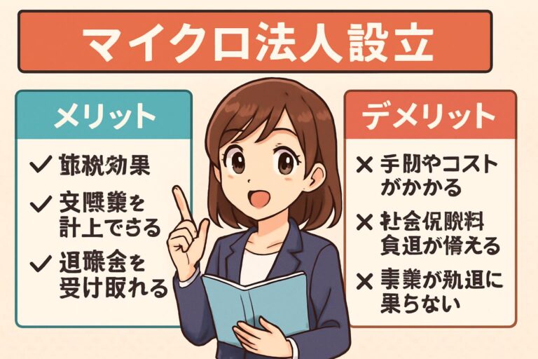 マイクロ法人のメリットデメリット｜設立前に知っておきたい損しないポイント