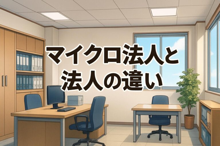 【徹底比較】マイクロ法人と法人の違いとは？メリット・デメリットから最適な選び方まで解説